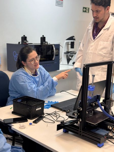Prática guiada com a bioimpressora